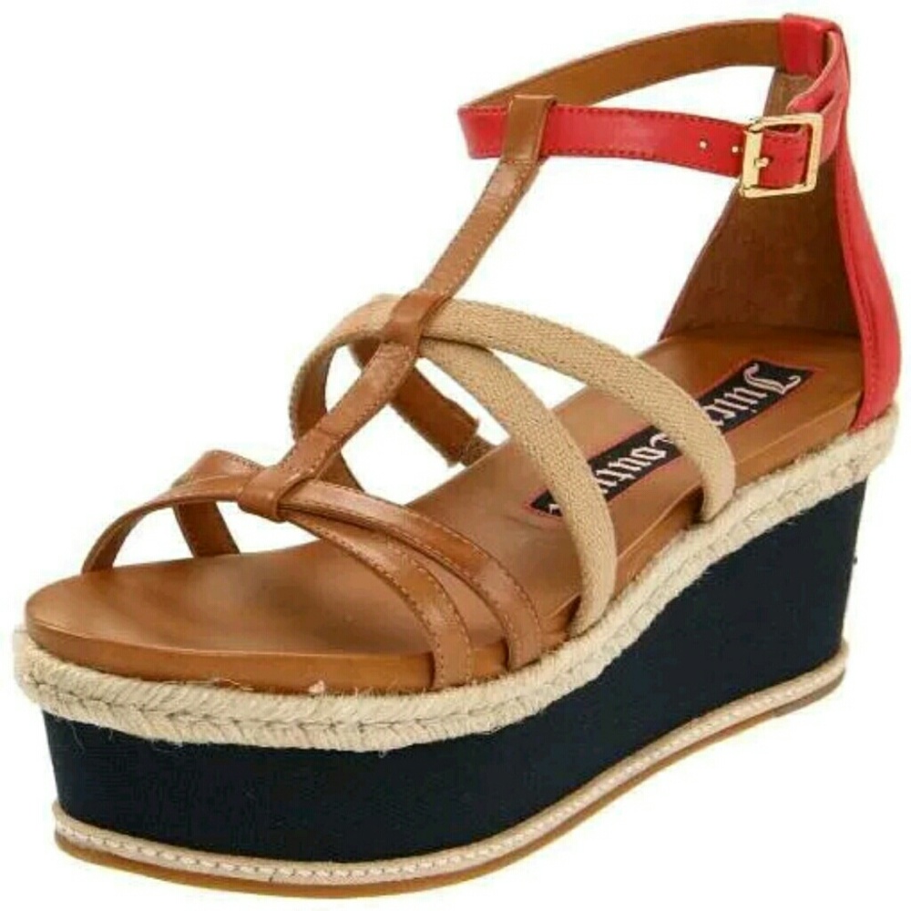 Juicy Couture moira wedges size 10 EUC